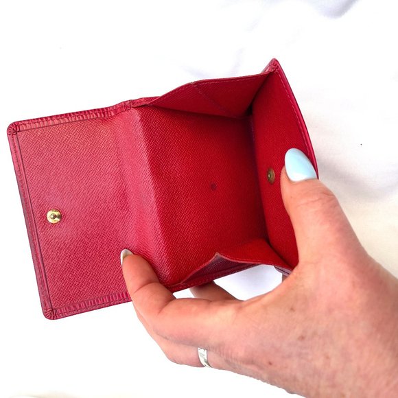 Auc Louis Vuitton Epi Red Leather Elise Wallet SP0850 - Picture 13 of 17
